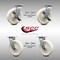 Service Caster 8 Inch Stainless Steel Nylon Caster Set with Roll Bearings 4 Swivel Lock 2 Brake SCC-SS30S820-NYR-TLB-BSL-2-BSL-2 - alternate 7
